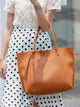 PU Leather Tote Bag with Tassel