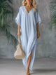 V-Neck Maxi Dress with Side Slits