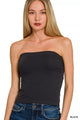 Cotton Tube Built-in Bra Top