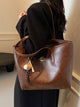 Vintage Style Leather Tote Bag