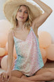 Gradation Leopard Sleeveless Top