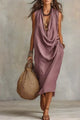 Claire Drape Midi Dress