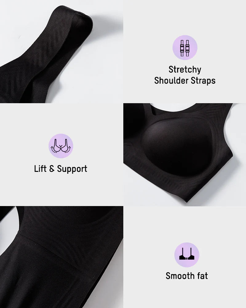 Lifting Wireless Antibacterial Jelly Bra