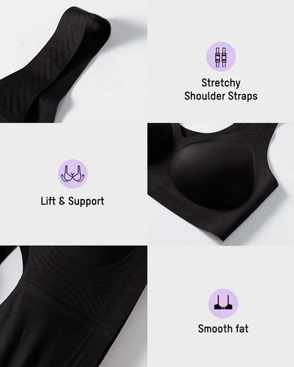Lifting Wireless Antibacterial Jelly Bra