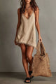 Fringe V-Neck Cami Dress