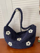 Floral Plush Crossbody Bag